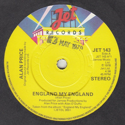 Alan Price : England My England (7")