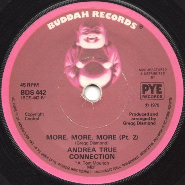 Andrea True Connection : More, More, More (7", Single, Sol)