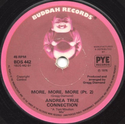 Andrea True Connection : More, More, More (7", Single, Sol)