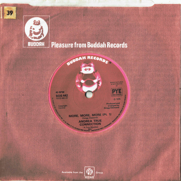 Andrea True Connection : More, More, More (7", Single, Sol)
