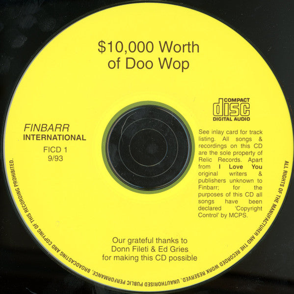 Various : $10,000 Of Doo Wop! (CD, Comp)