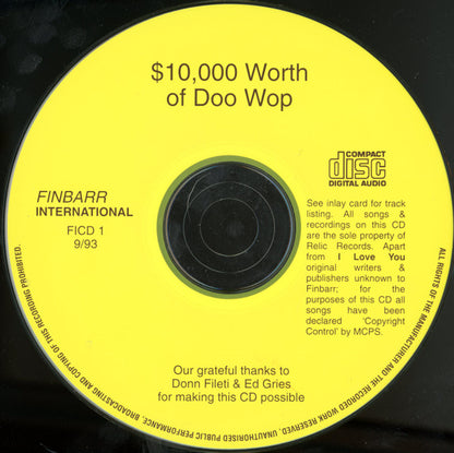 Various : $10,000 Of Doo Wop! (CD, Comp)