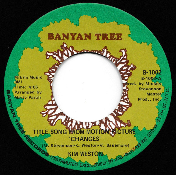 Kim Weston : Title Song From Motion Picture "Changes" / Both Sides Now (7")