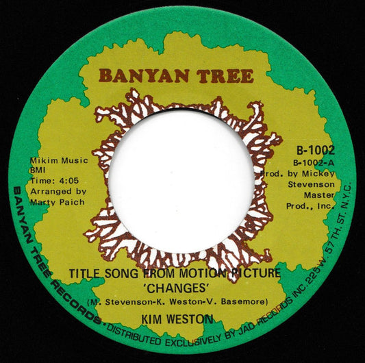Kim Weston : Title Song From Motion Picture "Changes" / Both Sides Now (7")