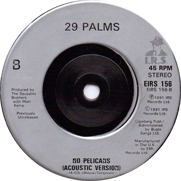 29 Palms (2) : Teddy's Song (What About You?) (7")