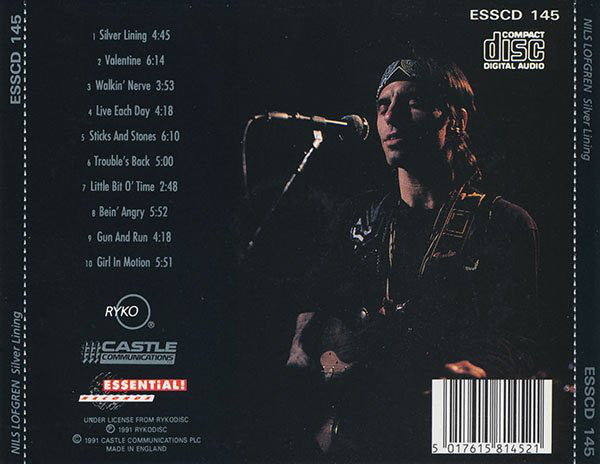 Nils Lofgren : Silver Lining (CD, Album)