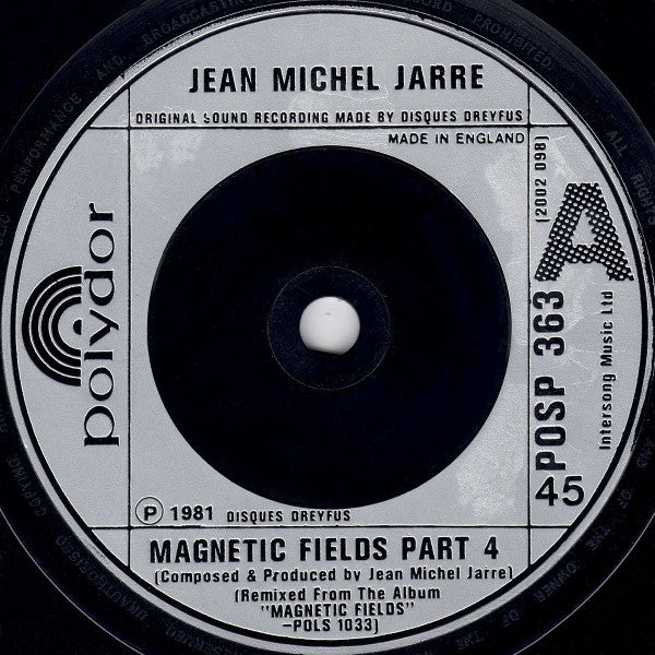 Jean-Michel Jarre : Magnetic Fields Part 4 (7", Single)