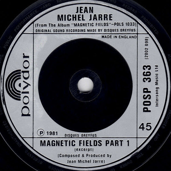 Jean-Michel Jarre : Magnetic Fields Part 4 (7", Single)