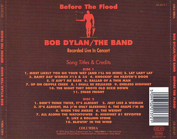 Bob Dylan / The Band : Before The Flood (2xCD, Album, RE, DAD)
