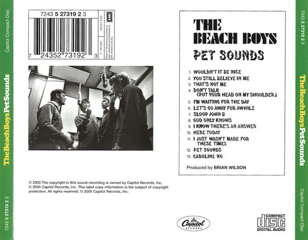 The Beach Boys : Pet Sounds (HDCD, Album, Mono, RE, RM, RP, opt)