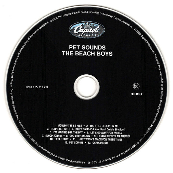 The Beach Boys : Pet Sounds (HDCD, Album, Mono, RE, RM, RP, opt)