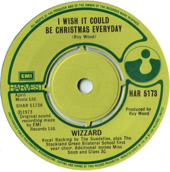 Wizzard (2) : I Wish It Could Be Christmas Every Day (7", Single)