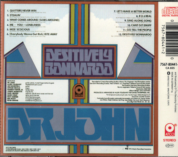 Dr. John : Desitively Bonnaroo (CD, Album, RE)