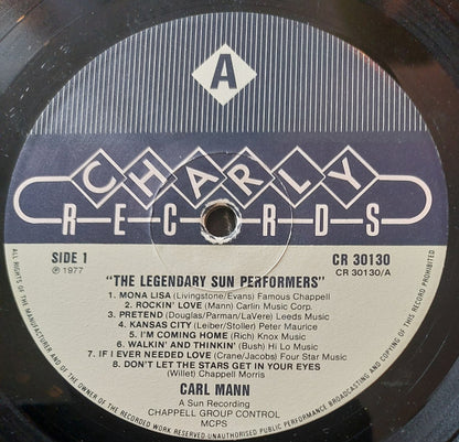 Carl Mann : The Legendary Sun Performers (LP, Comp, Mono)