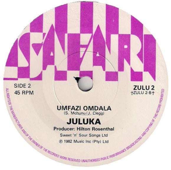 Juluka : Umbaqanga Music (7", Single)
