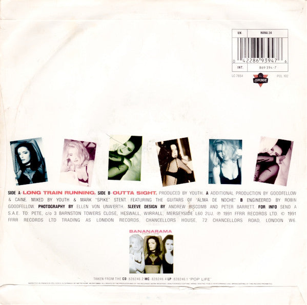 Bananarama : Long Train Running (7", Single)