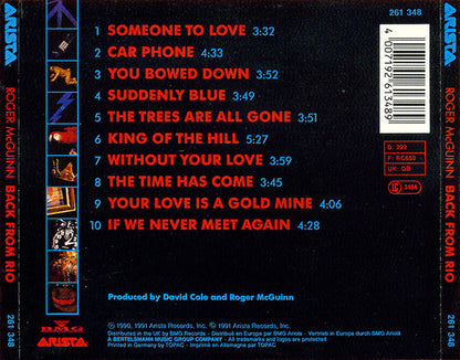 Roger McGuinn : Back From Rio (CD, Album)