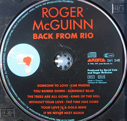 Roger McGuinn : Back From Rio (CD, Album)