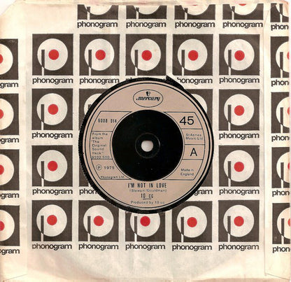 10cc : I'm Not In Love (7", Single, UK )