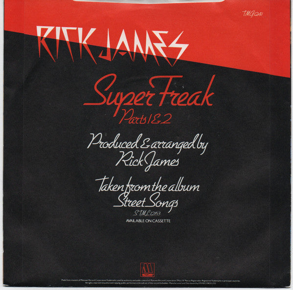 Rick James : Super Freak (7", Single)
