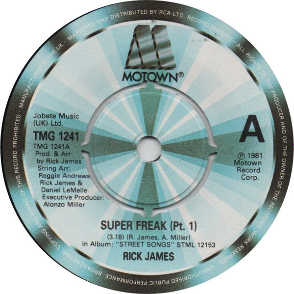 Rick James : Super Freak (7", Single)