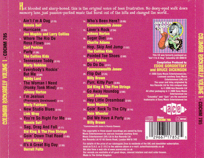 Various : Columbia Rockabilly Volume 1 (CD, Comp, Mono)