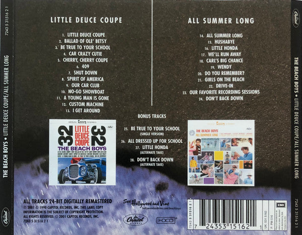 The Beach Boys : Little Deuce Coupe / All Summer Long (HDCD, Comp, RE, RM)
