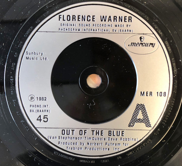 Florence Warner : Out Of The Blue (7")