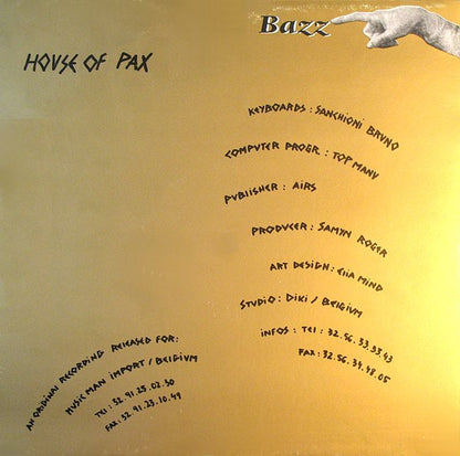 Bazz : House Of Pax (12")