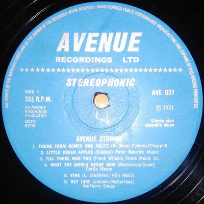Avenue Strings : Avenue Strings (LP, Album)