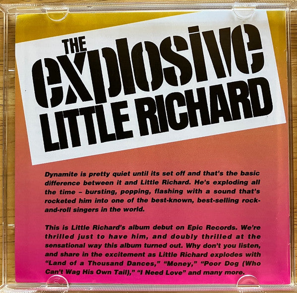 Little Richard : The Explosive Little Richard (CD, Album, RE, RP)