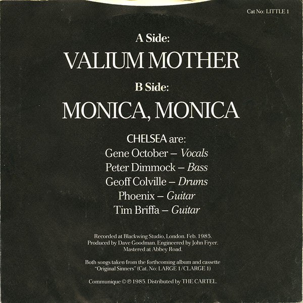 Chelsea (2) : Valium Mother (7", Single)