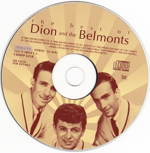 Dion & The Belmonts : The Best Of (CD, Comp)