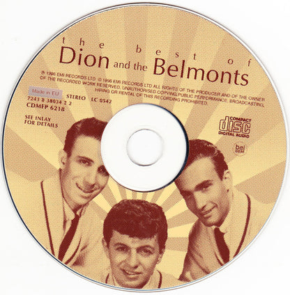 Dion & The Belmonts : The Best Of (CD, Comp)