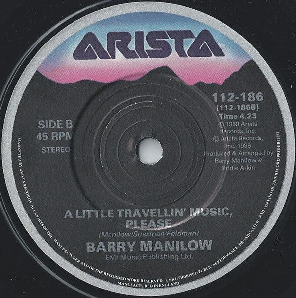 Barry Manilow : Please Don't Be Scared (7", Single)