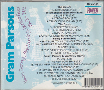 Gram Parsons : Warm Evenings, Pale Mornings, Bottled Blues 1963-1973 (CD, Comp)