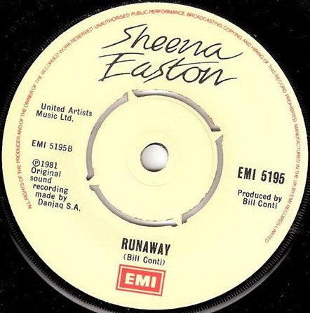 Sheena Easton : For Your Eyes Only (7", Single, Pus)