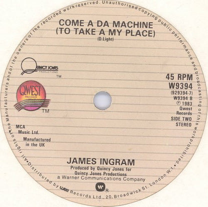 James Ingram : Yah Mo B There (Edit) (7", Single, Pap)