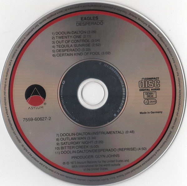 Eagles : Desperado (CD, Album, RE, RM)