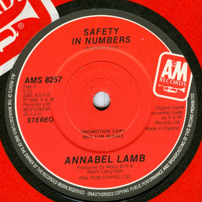 Annabel Lamb : Cinderella (7", Promo)