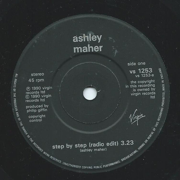 Ashley Maher : Step By Step (7", Single)