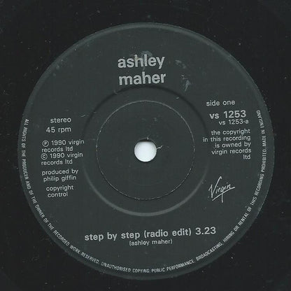 Ashley Maher : Step By Step (7", Single)