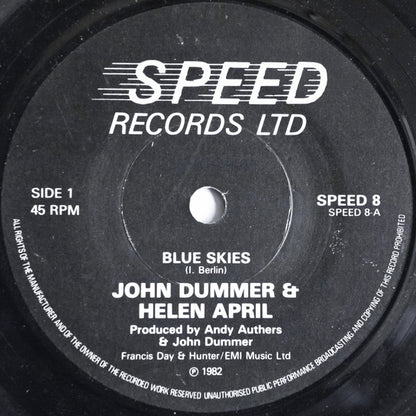 John Dummer & Helen April : Blue Skies (7", Single)