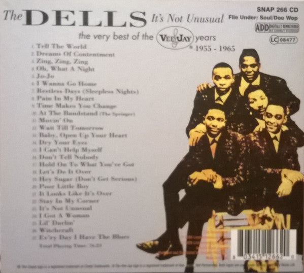 The Dells : It's Not Unusual - The Very Best Of The Vee Jay Years 1955 - 1965 (CD, Comp, RM, Dig)