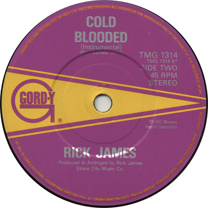 Rick James : Cold Blooded (7", Single)