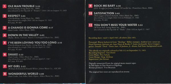 Otis Redding : Otis Blue / Otis Redding Sings Soul (CD, Album, Mono, RE, RM, RP, WMM)