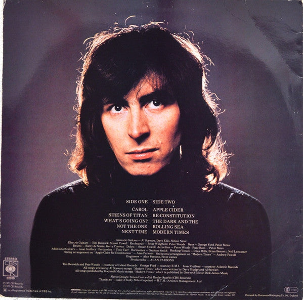 Al Stewart : Modern Times (LP, Album, RE)