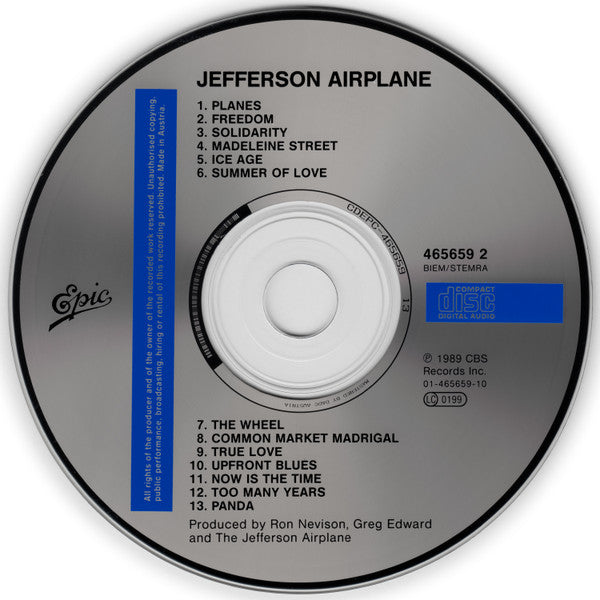 Jefferson Airplane : Jefferson Airplane (CD, Album)