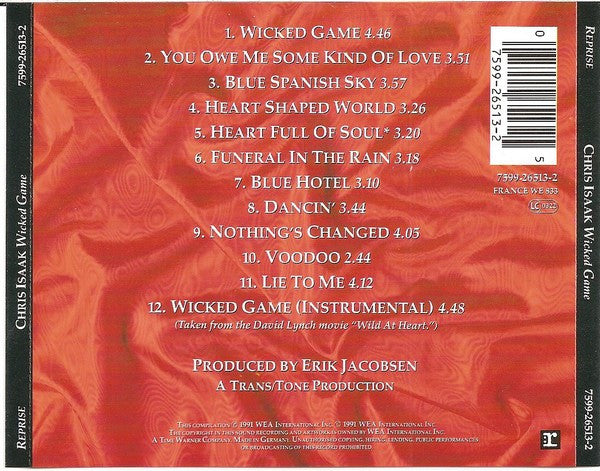 Chris Isaak : Wicked Game (CD, Comp)