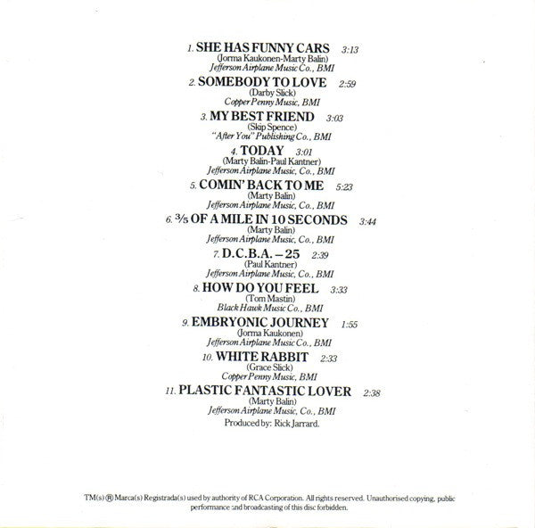 Jefferson Airplane : Surrealistic Pillow (CD, Album, RE, RP)